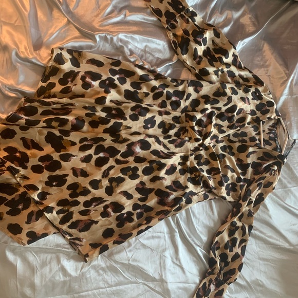 Print dress from Missguided size 14 long sleeve - Picture 1 of 2